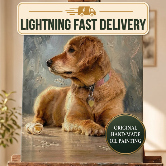 Custom Pet Oil Portrait From Photos