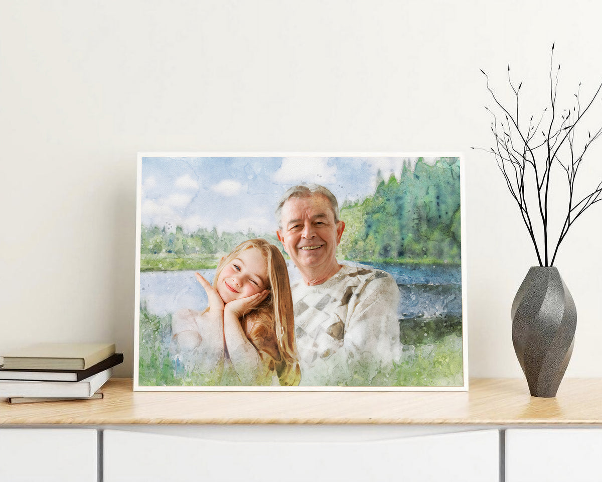 GrandParents and GrandChild Photo Merge Design