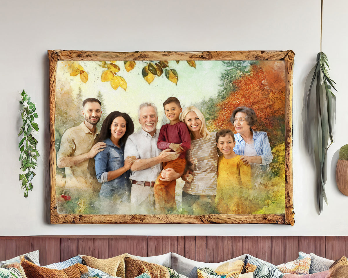GrandParents and GrandChild Photo Merge Design